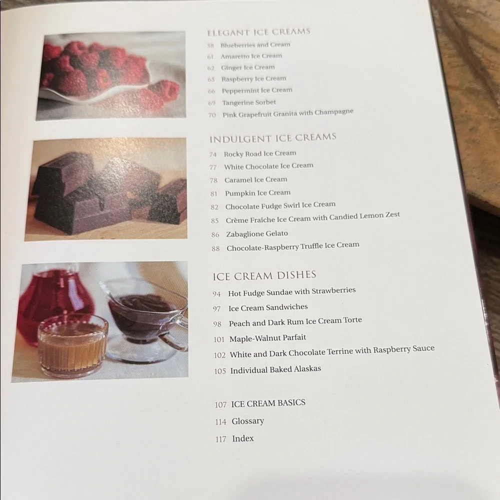 Williams Sonoma Ice Cream cookbook.